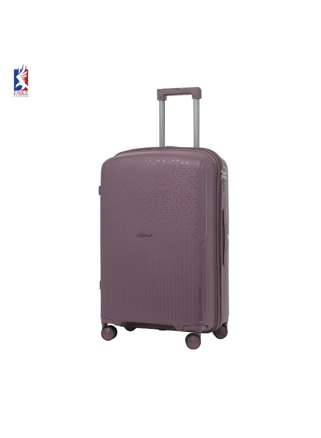 Eagle Express Neon X PP Hard Trolley Luggage 4-Piece Set – 14, 20, 24 & 28 Inch | Purple - Image 1